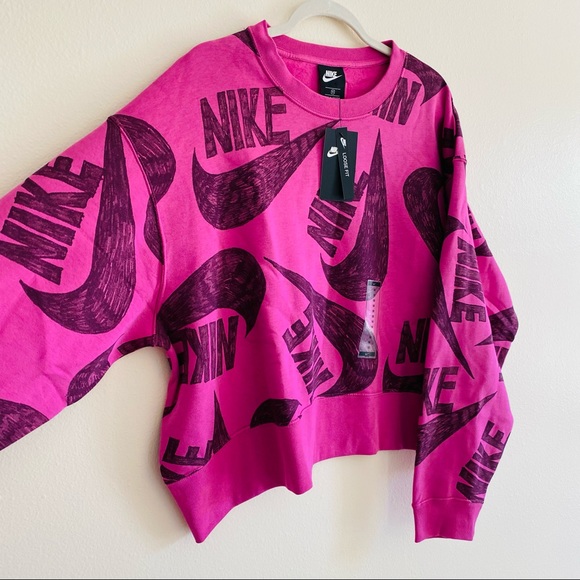 New Nike NSW Icon Clash Fleece Crew top - Picture 6 of 8